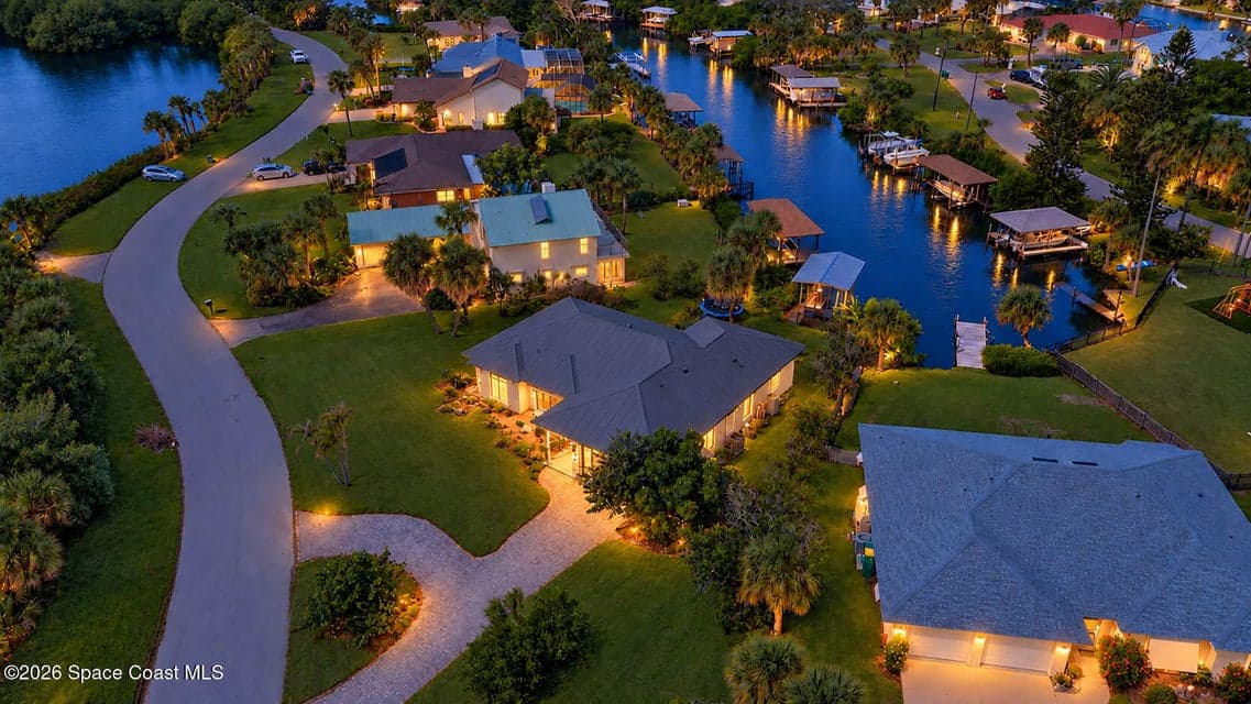 Home for sale at 380 Lakeview Drive, Melbourne Beach, FL 32951 – 4 bed, 2 bath