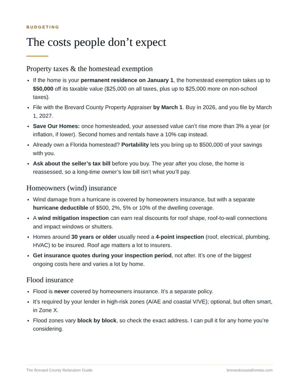 Guide page: The costs people don’t expect